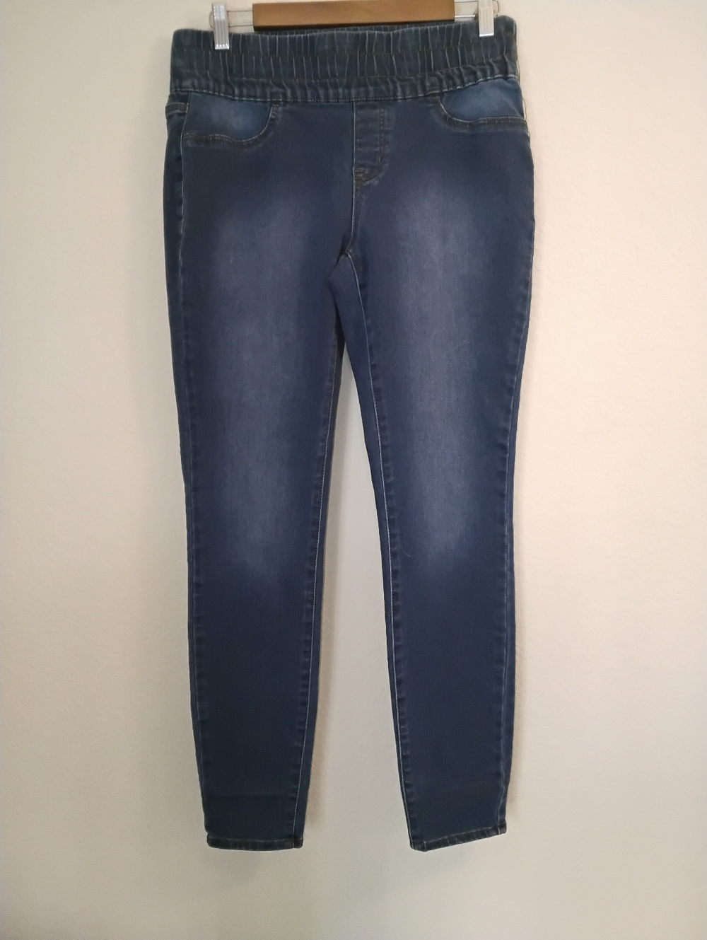 LEI Jeggings‎ Juniors Size Large Dark Wash Stretch Waist High Rise Skinny Casual